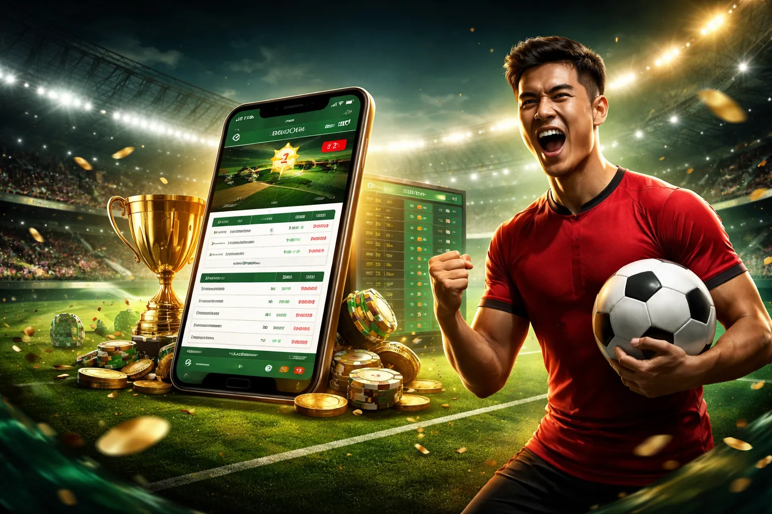 Hình ảnh sân vận động với đám đông cổ vũ tại 79bet .com